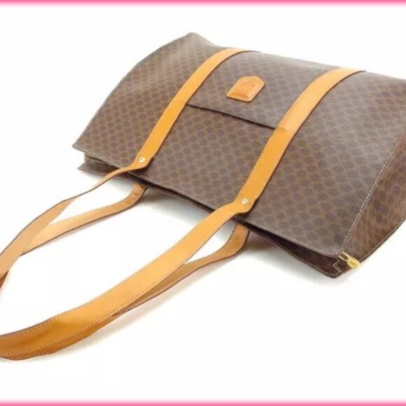 Celine Tote bag Macadam Brown Woman Authentic Used - Picture 5 of 11